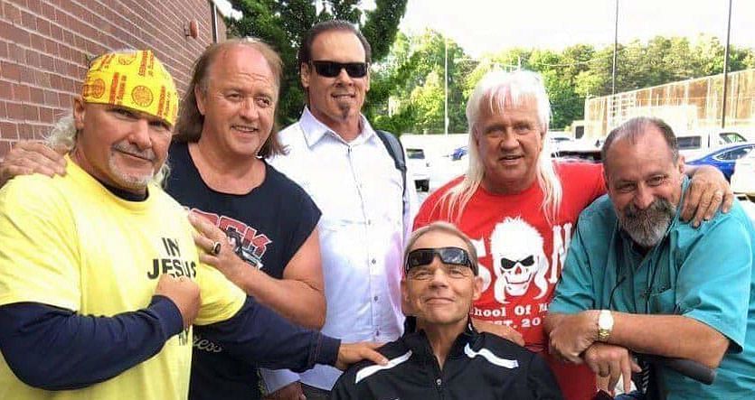 Lex with Sting and other friends, Source: Lex Luger’s Instagram